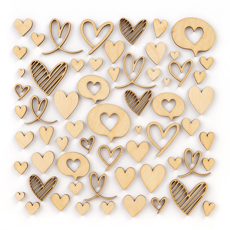 CTMH Wood Hearts