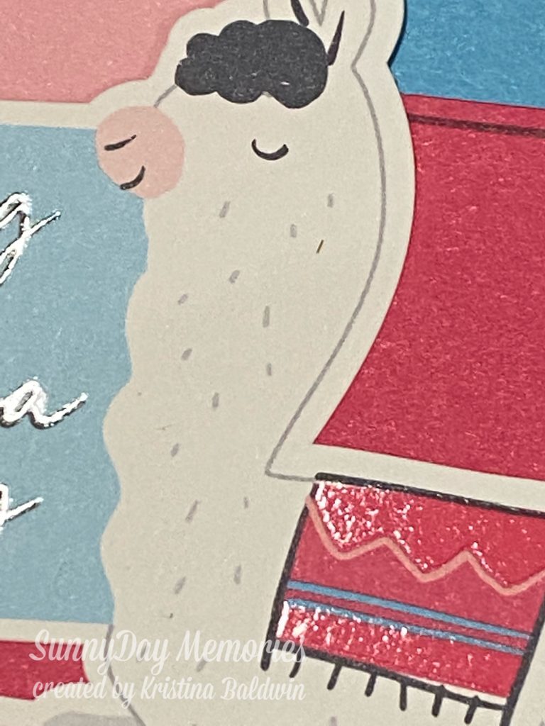 CTMH Llama Card Closeup