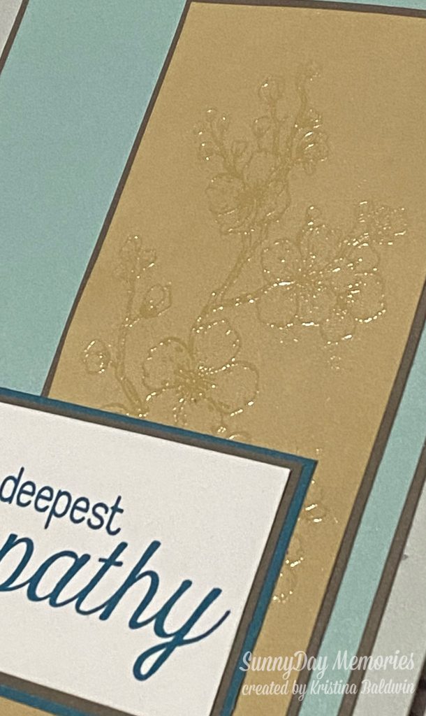 Simple Sympathy Card Closeup