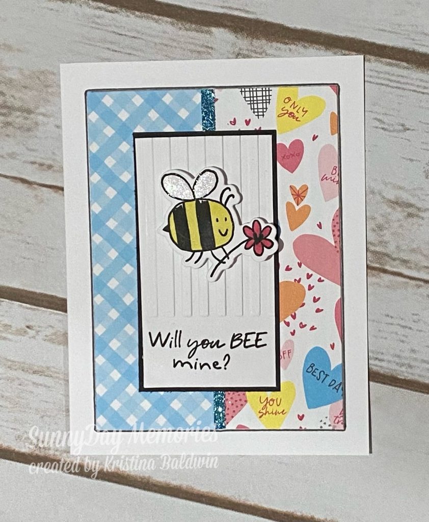 CTMH Smitten Bee Mine Valentine's Day Card