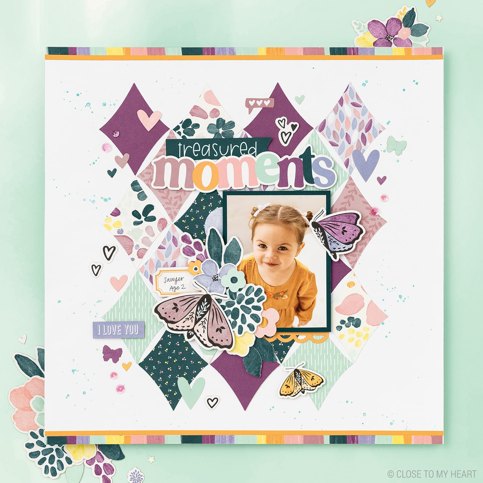 CTMH Sawyer Scrapbook Layout