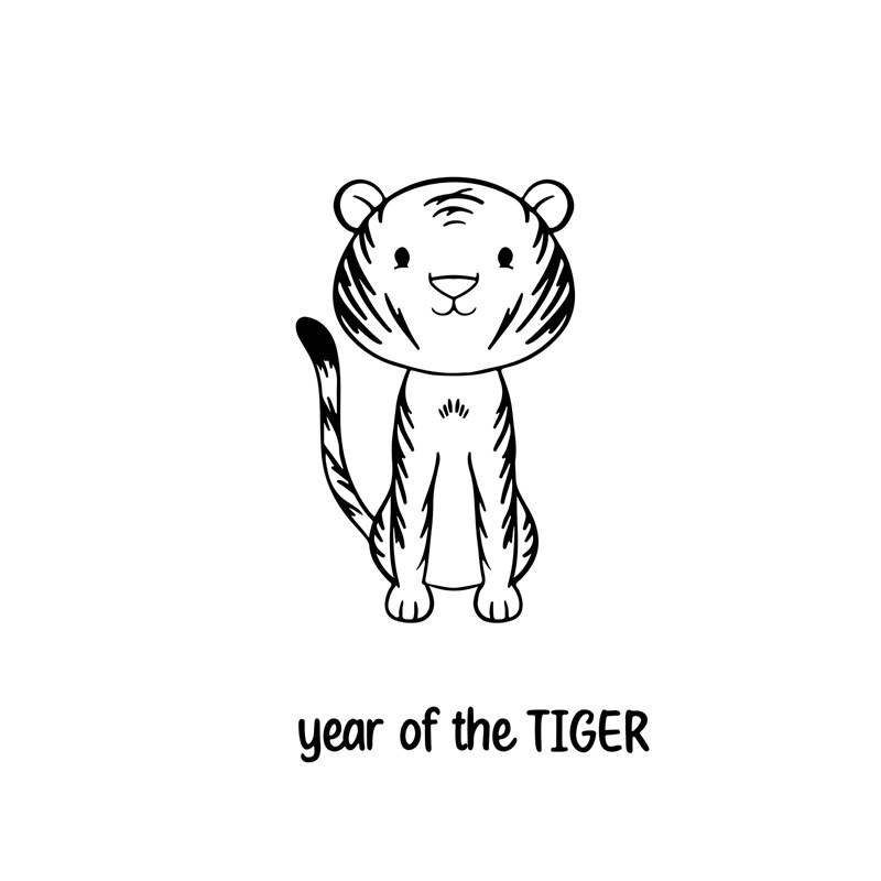 CTMH Year of the Tiger Stamp Set