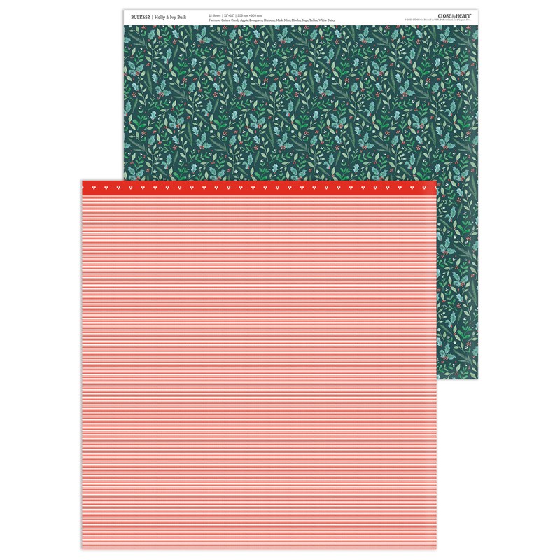 CTMH Holly & Ivy Bulk Paper