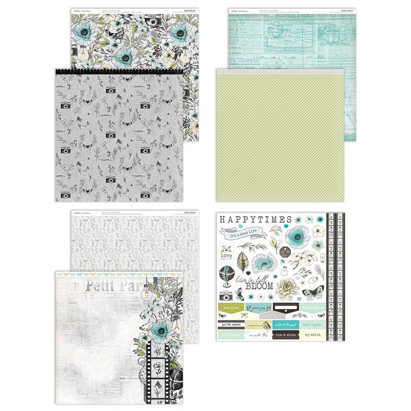 CTMH In Full Bloom Paper + Sticker Sheet