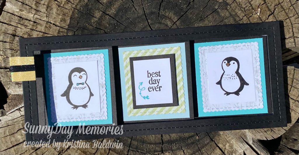 CTMH Little Penguins Slimline Card