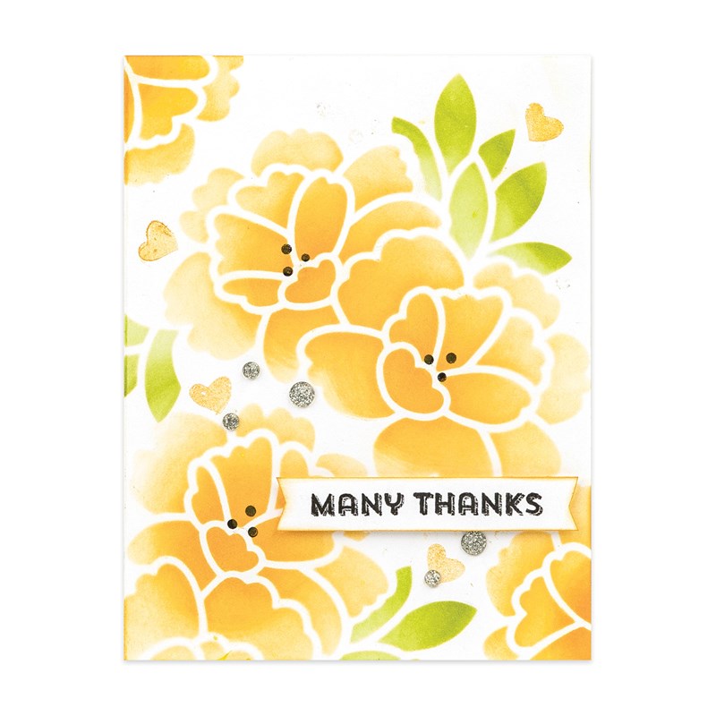 Many Wishes Layered Stencil Card Kit #4