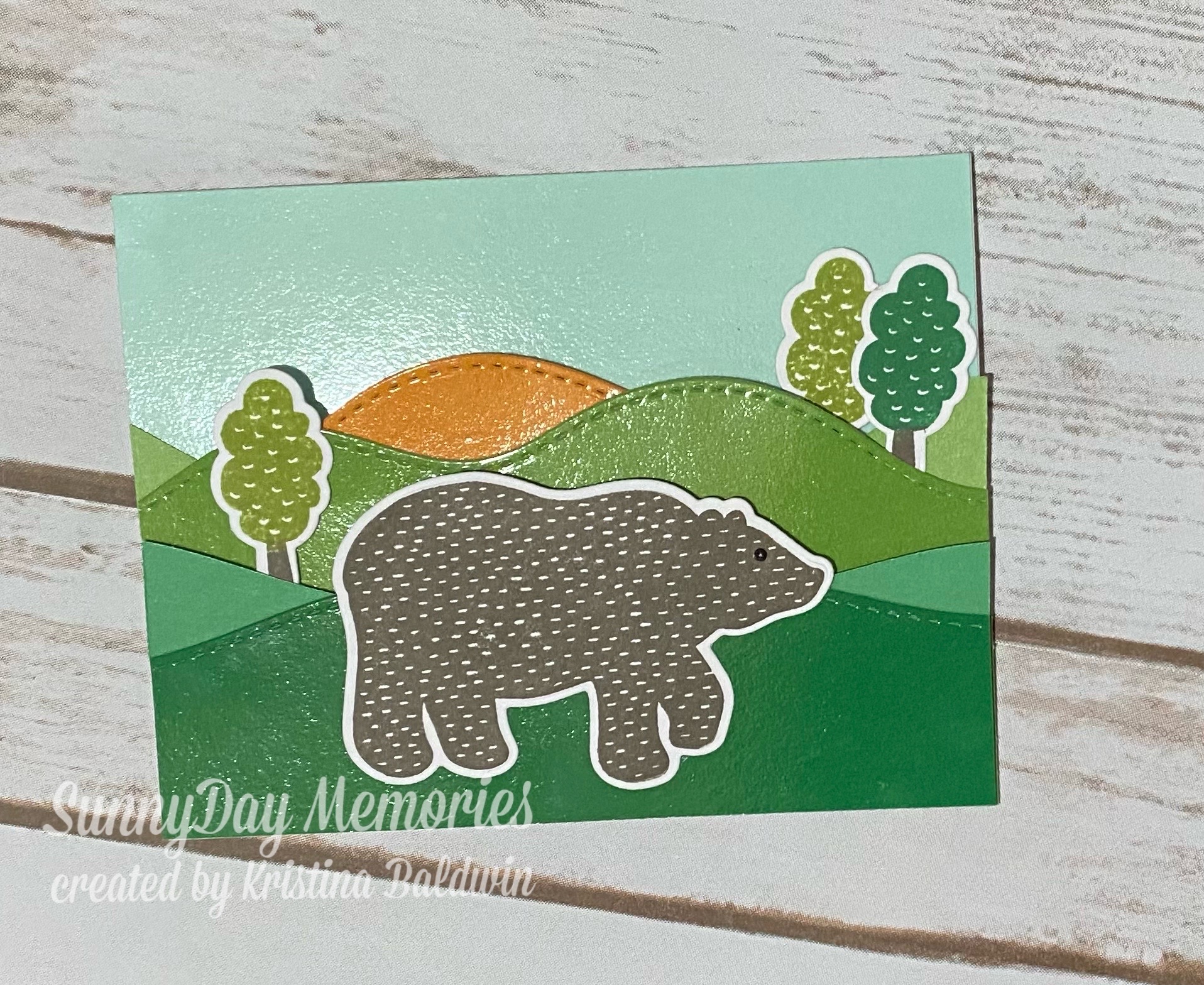 CTMH The Wild Life Bear Card