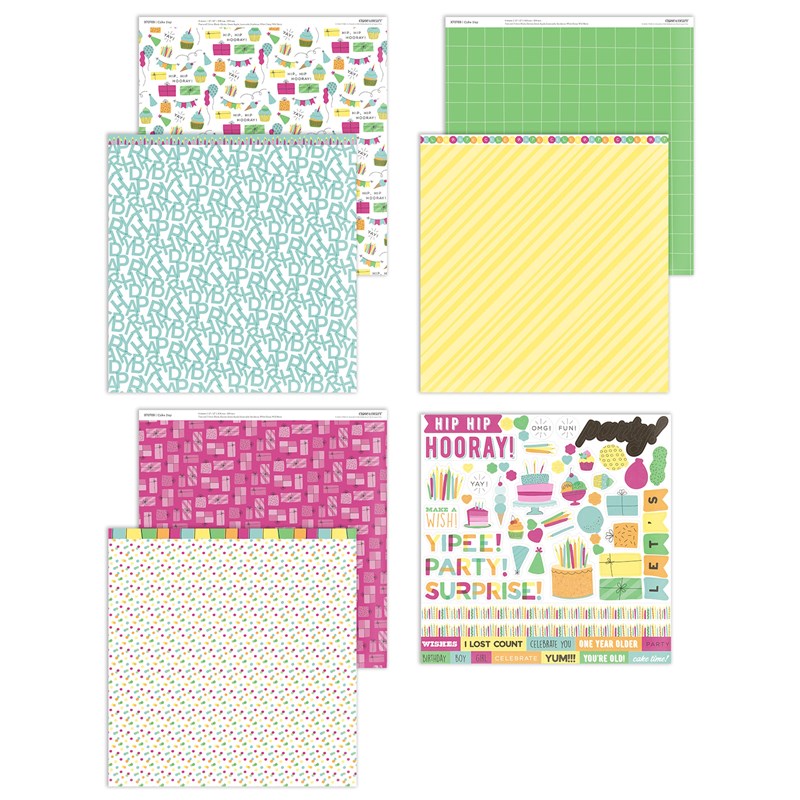 CTMH Cake Day Paper Collection + Sticker Sheet