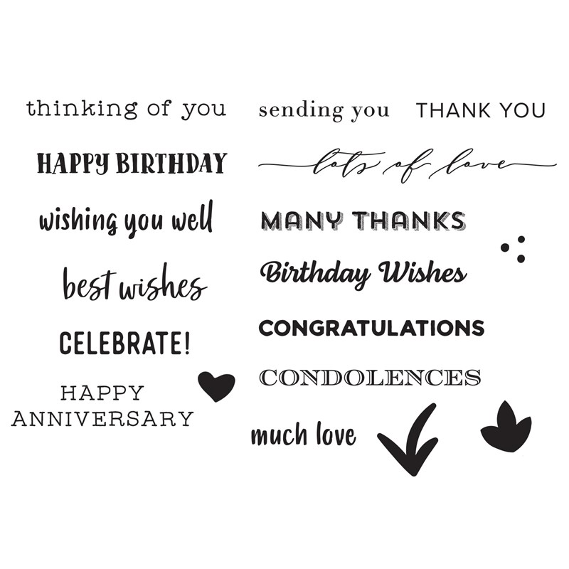 CTMH Many Wishes Stamp Set
