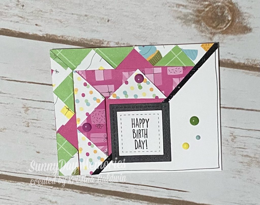 Multi-pattern Geometric Birthday Card