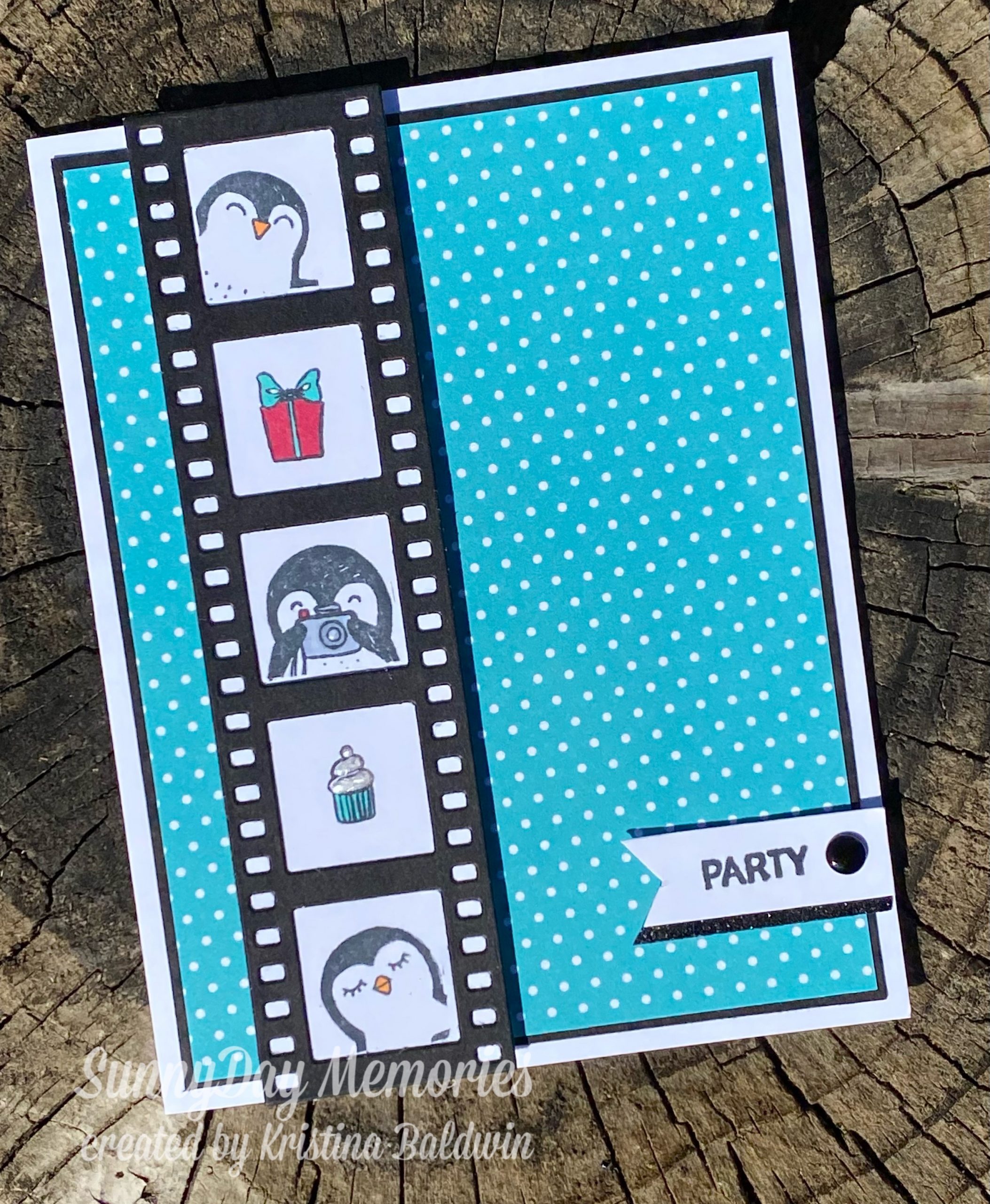 CTMH Little Penguin Party Time Card