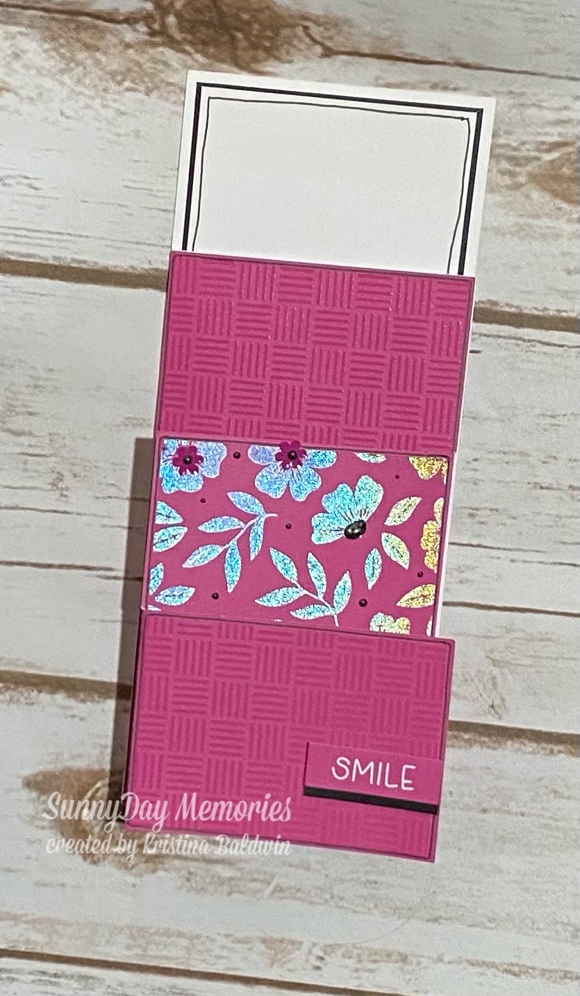 CTMH Wild Berry Slimline Card