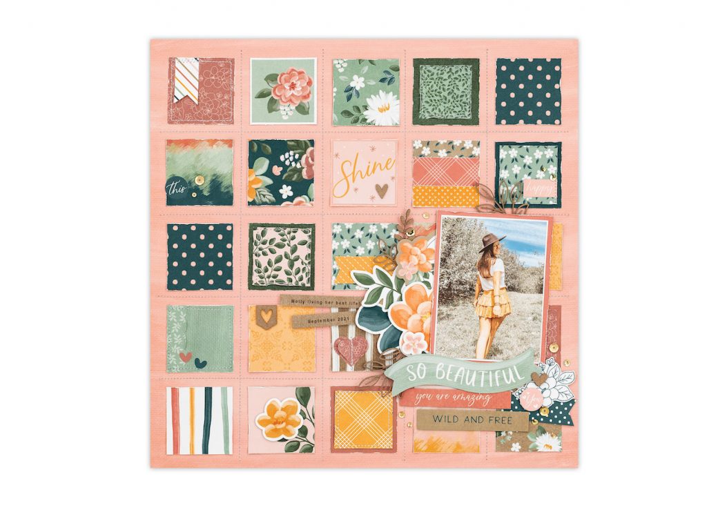 CTMH Scrapbook Layout with Techniques