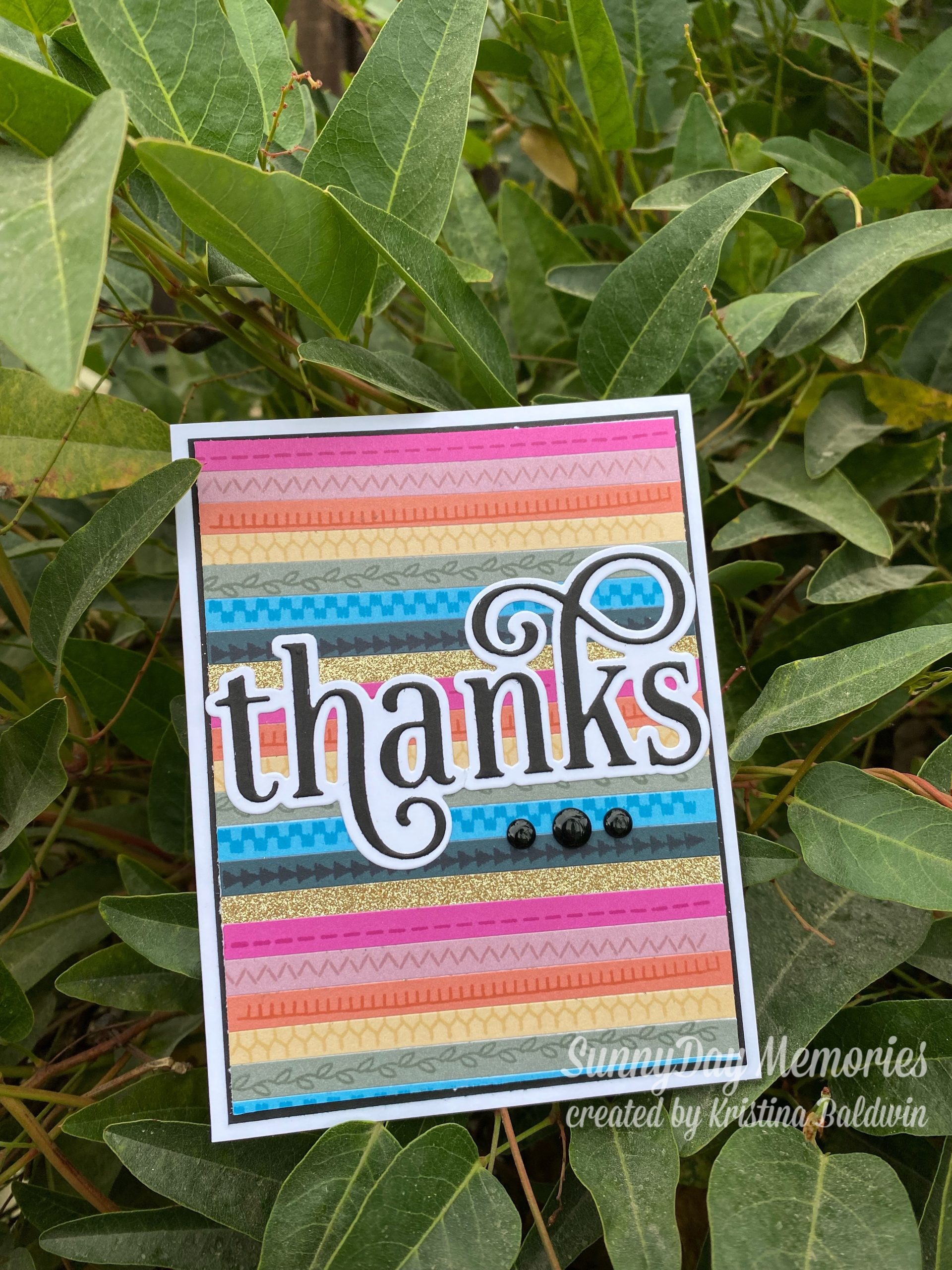 CTMH Thanks Easy Paper Strip Card