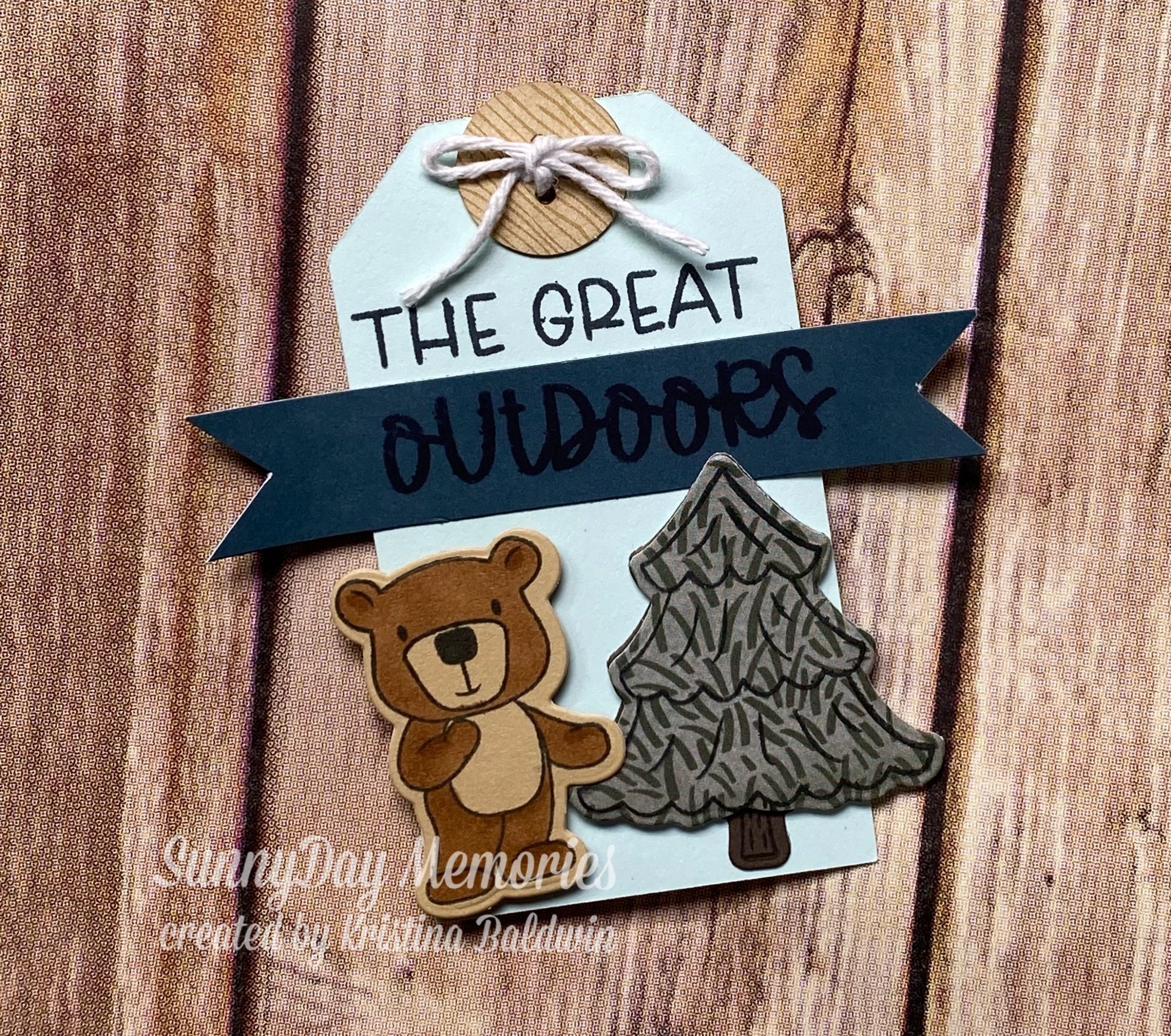 CTMH Great Outdoors Handmade Tag