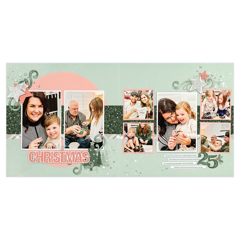 CTMH Merry Christmas Album Retreat Layout