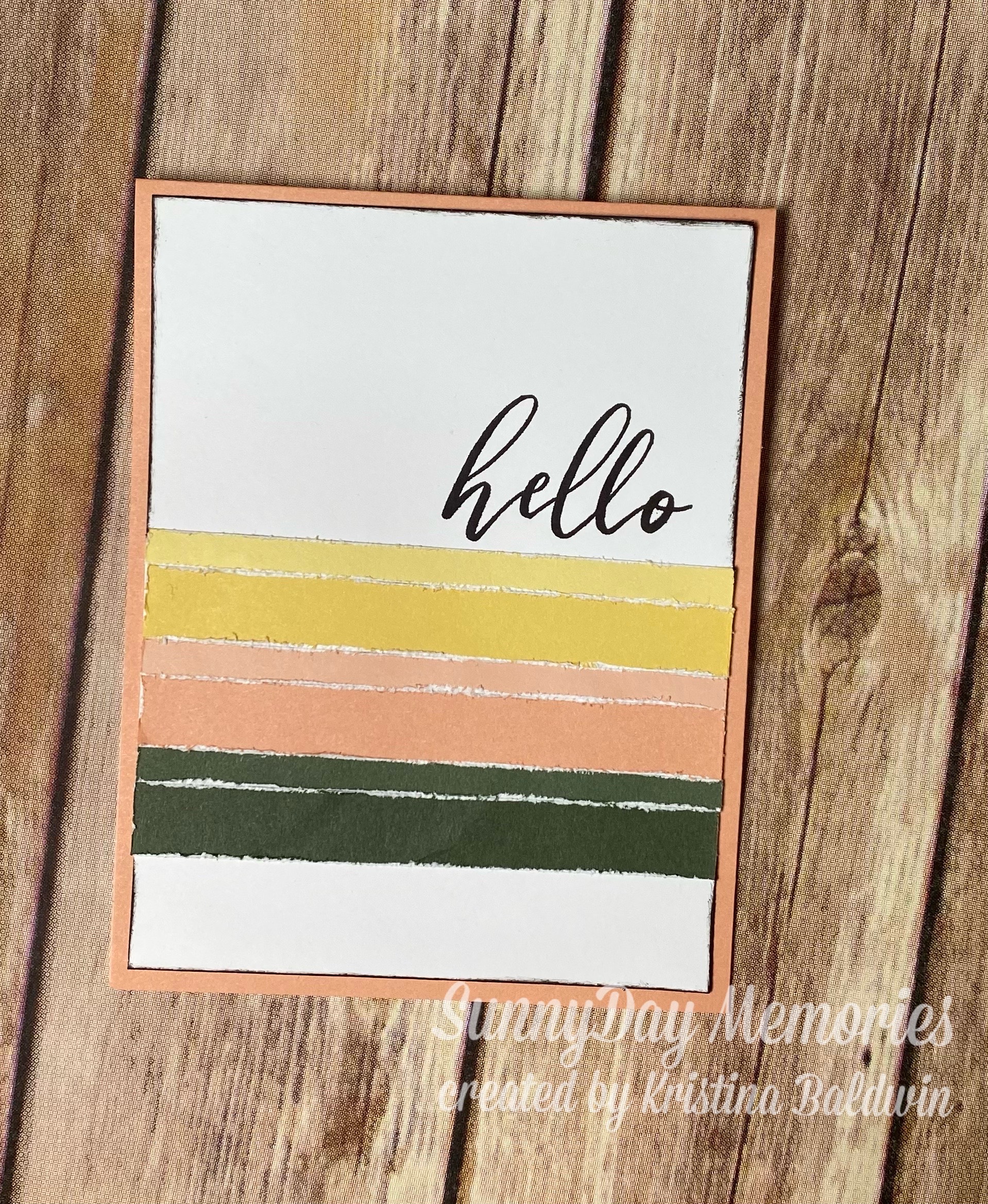 Close To My Heart 2022 Colors Hello Card