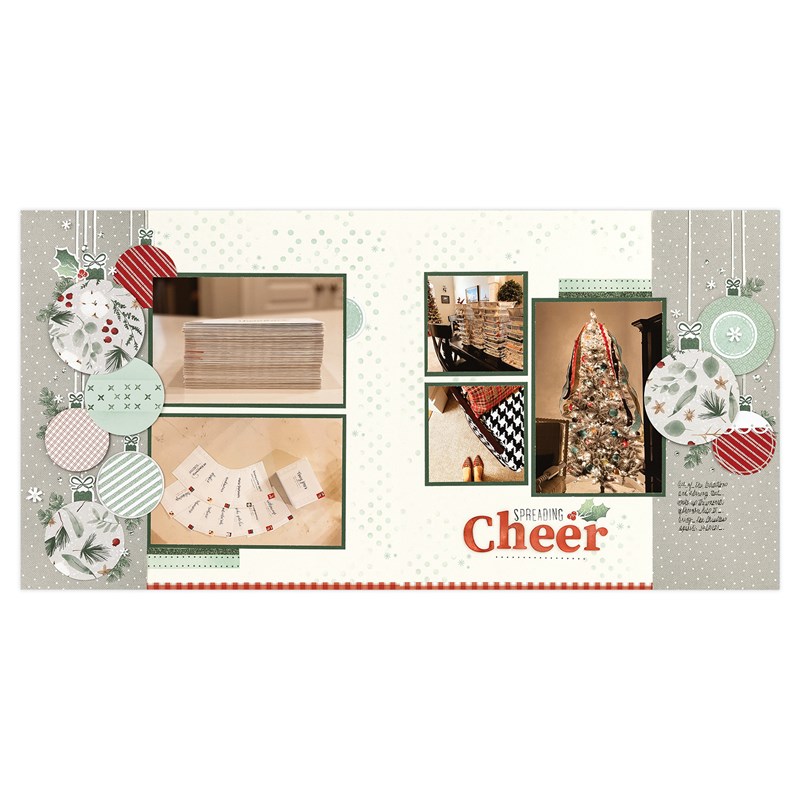 CTMH Spreading Cheer Album Retreat Layout