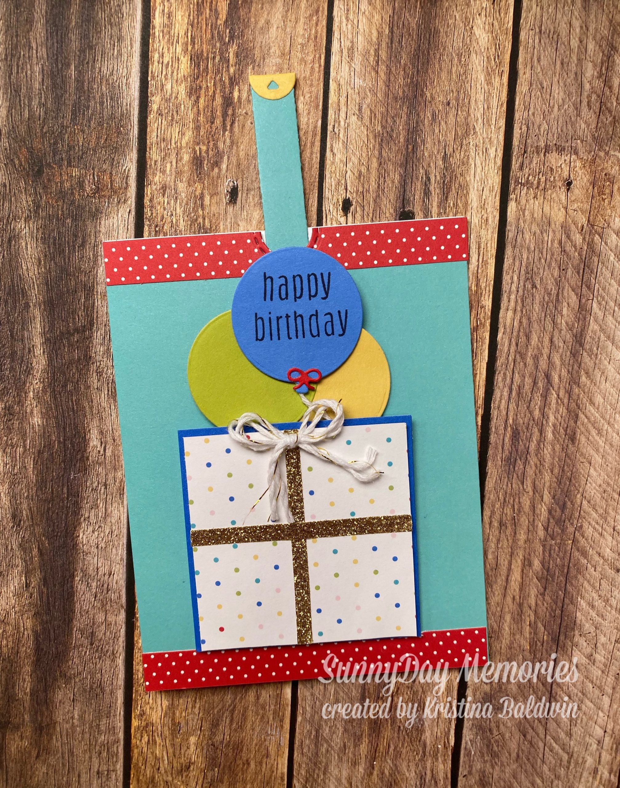 CTMH Interactive Pull Tab Birthday Card Open