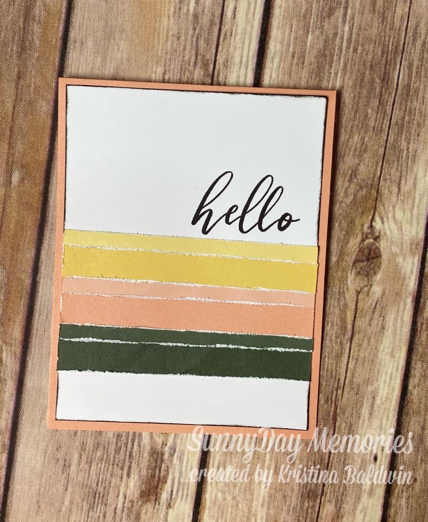 Close To My Heart 2022 Colors Hello Card