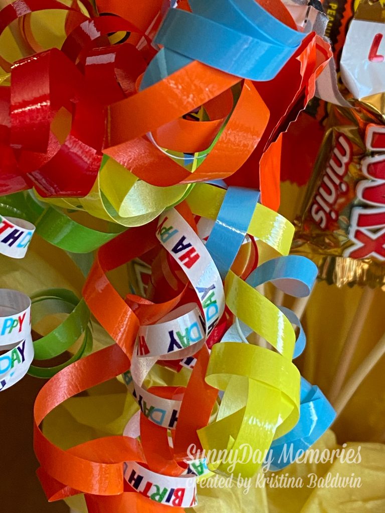 Decorate Your DIY Candy Bouquet with Curling Ribbon