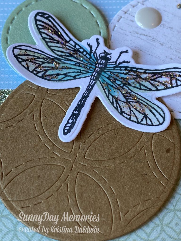 CTMH Wonderful Birthday Dragonfly Card Closeup