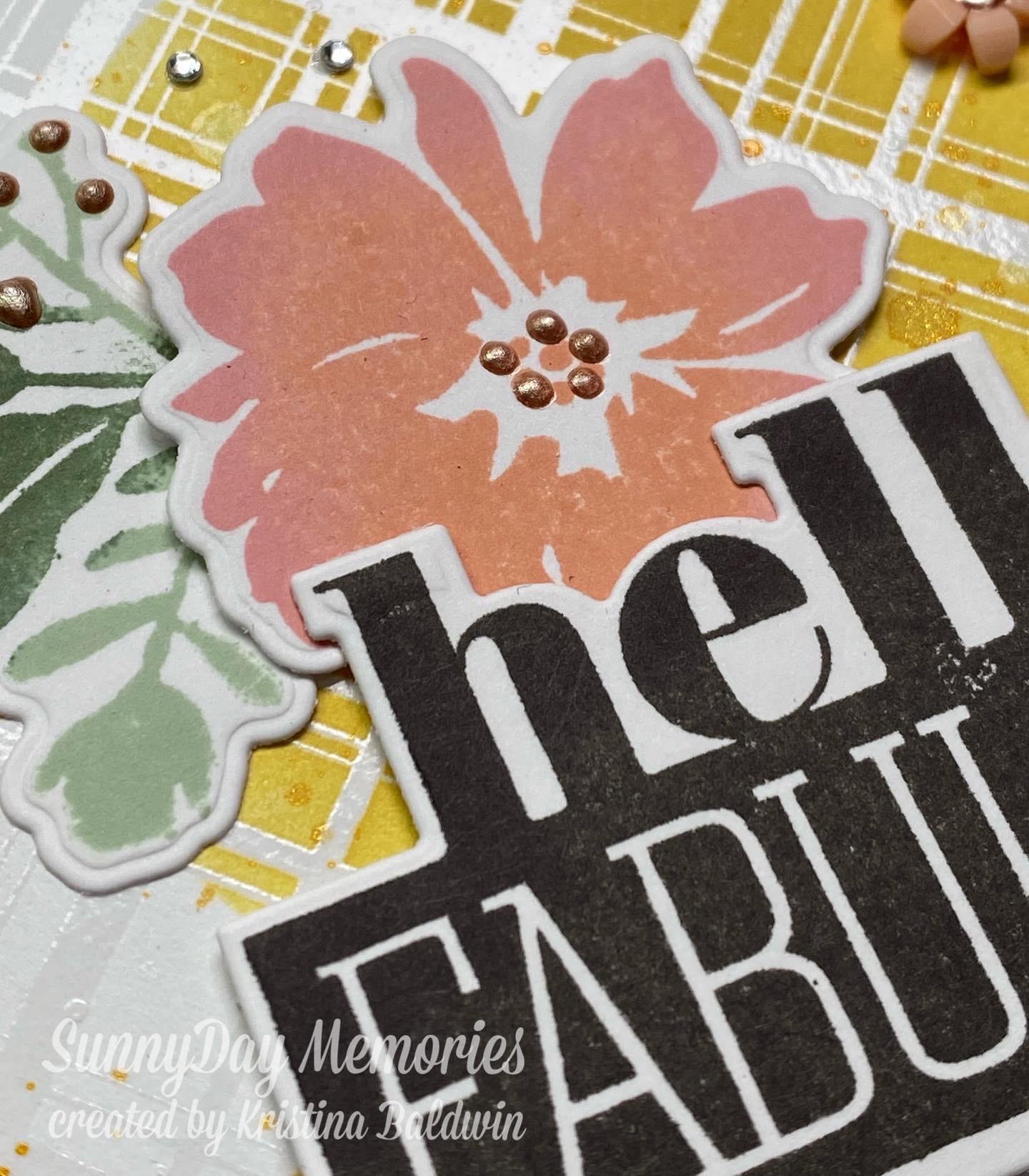 CTMH Hello Fabulous Card Closeup