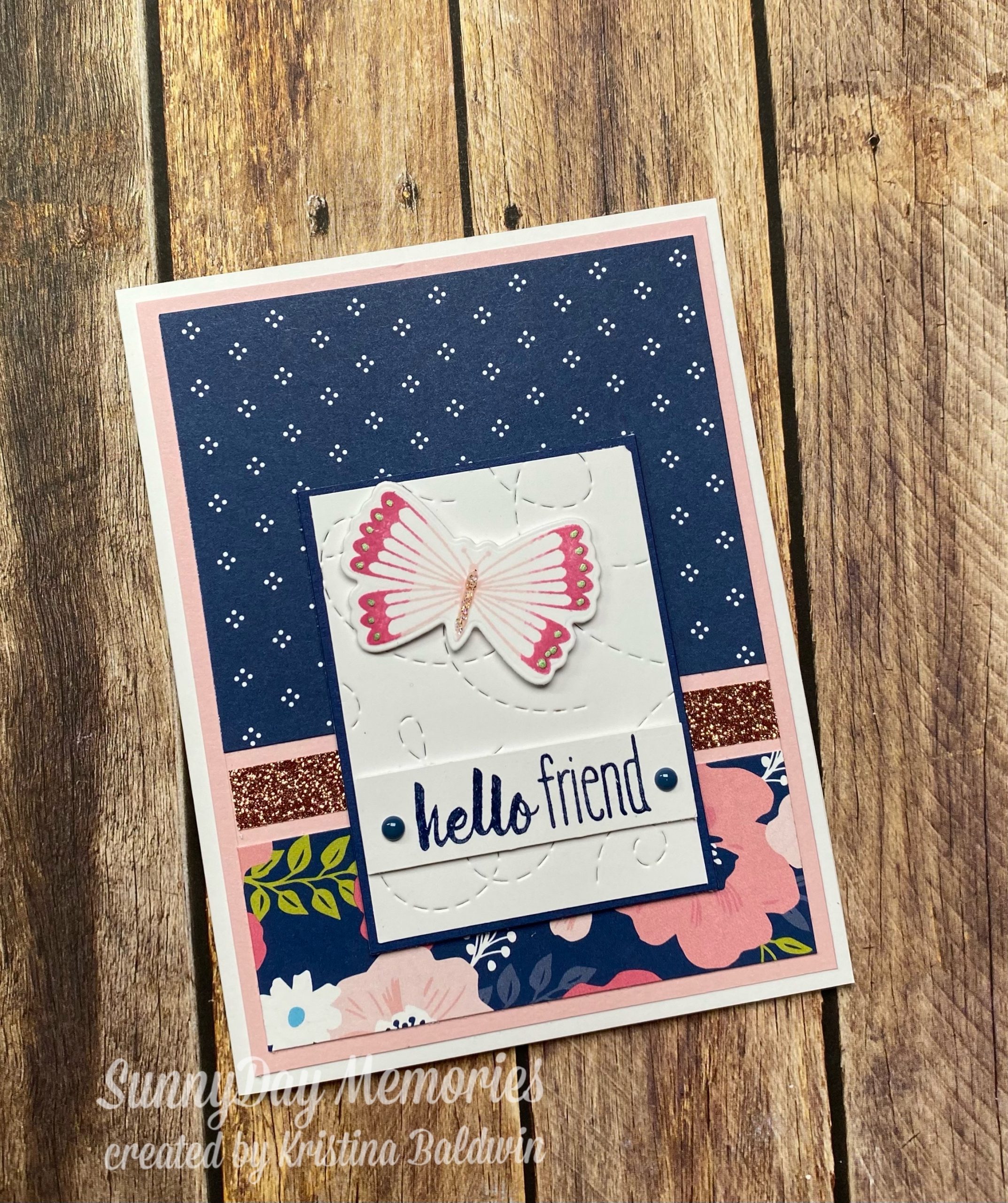 CTMH Smiles from the Garden Hello Friend Card
