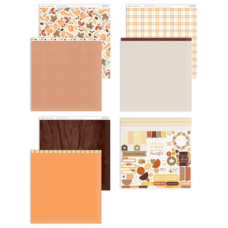 CTMH Four Seasons-Autumn Paper + Sticker Sheet
