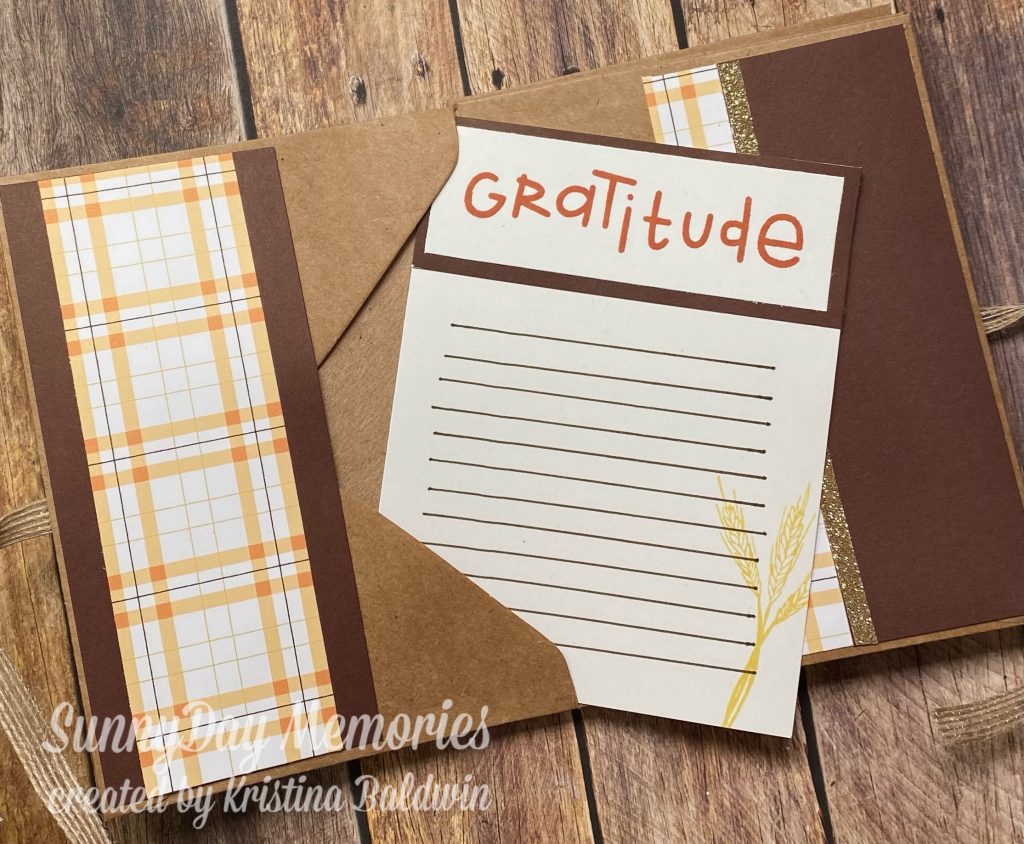 DIY Gratitude Journal Insert Card