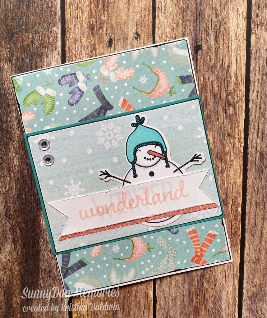 CTMH Seas & Greetings Winter Wonderland Snowman Card