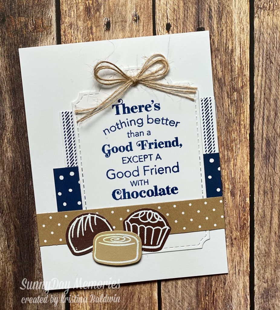 Friends and Chocolate Go Together Card