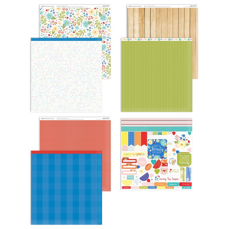 CTMH Four Seasons-Summer Paper + Sticker Sheet