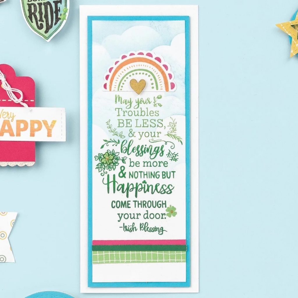 CTMH Irish Blessings Slimline Card