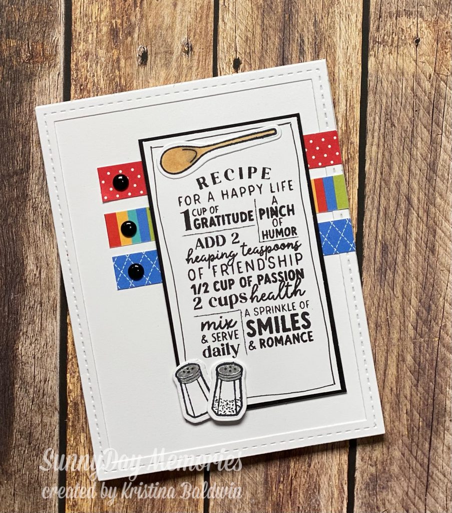 CTMH Recipe for a Happy Life Card