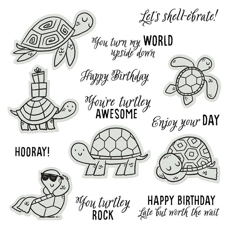CTMH Turtley Awesome Stamp + Thin Cuts