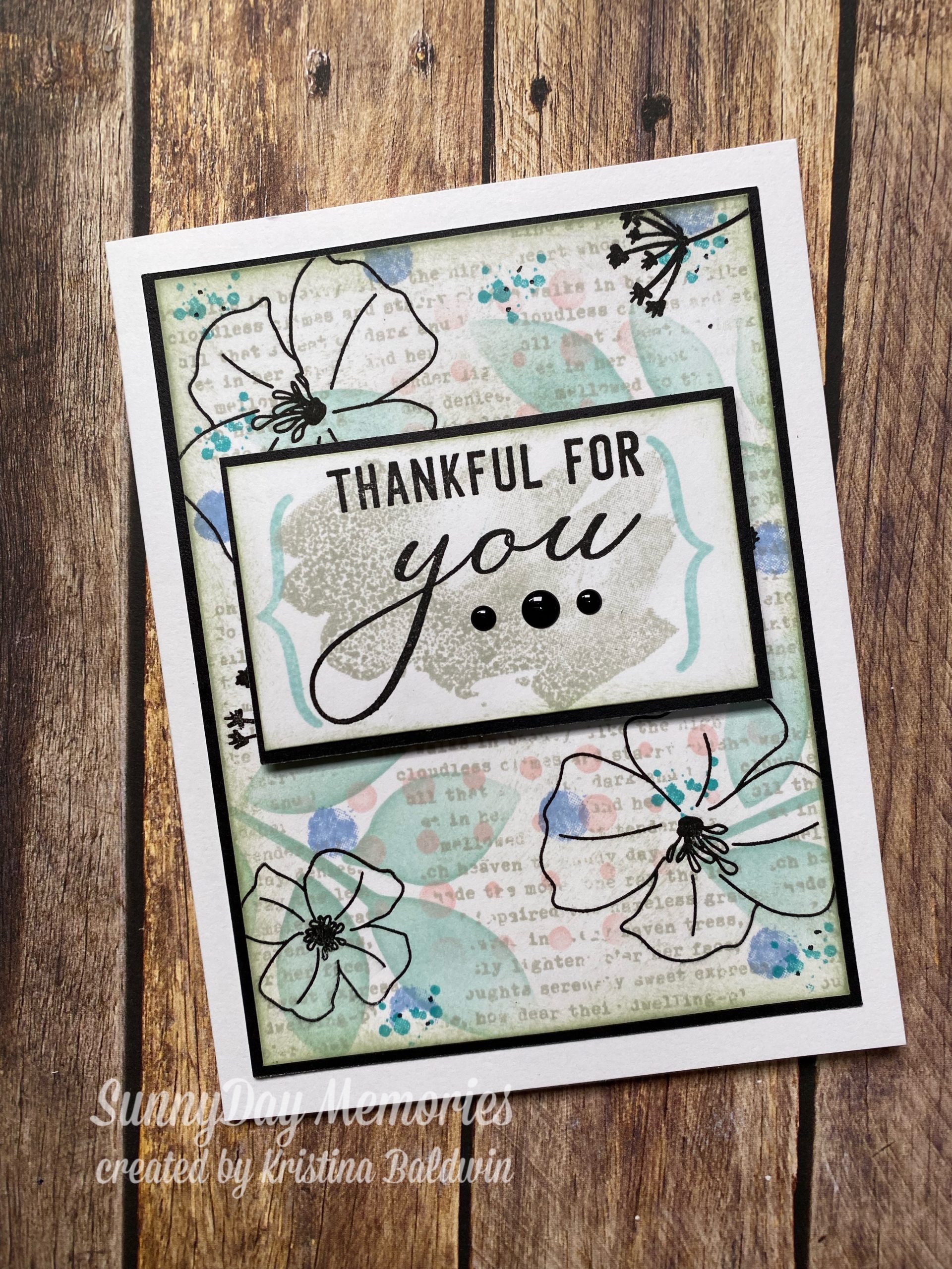 CTMH Dream Maker Thankful for You Card