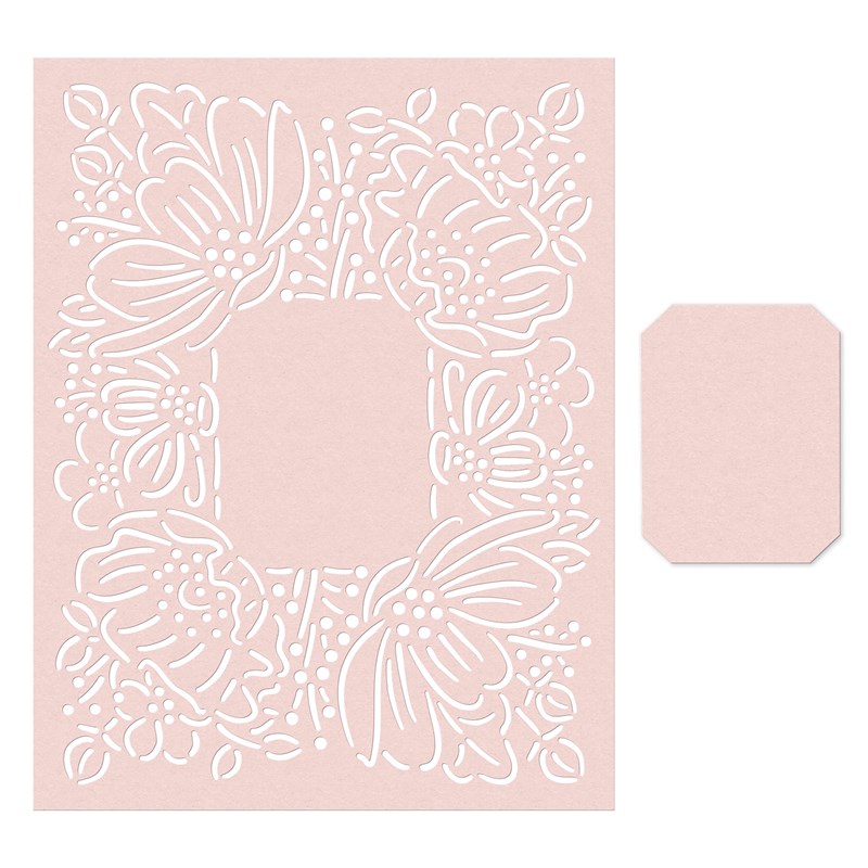 CTMH Floral Frame Card Front Thin Cuts