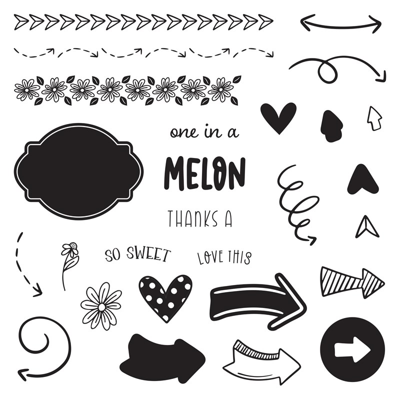 CTMH Melon Mania Stamp Set