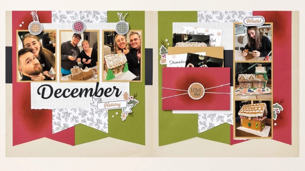 December Stampin' Up! Album Retreat Layout