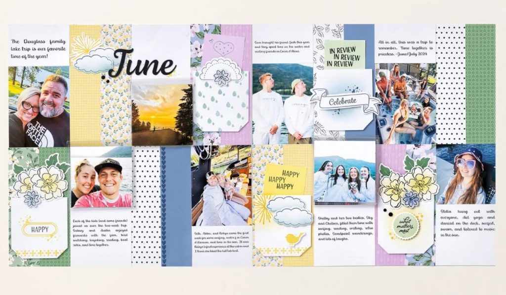 June Stampin' Up! Album Retreat Layout