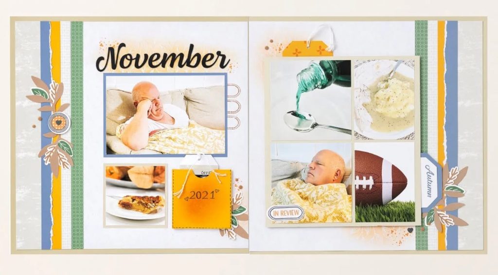 November Stampin' Up! Album Retreat Layout