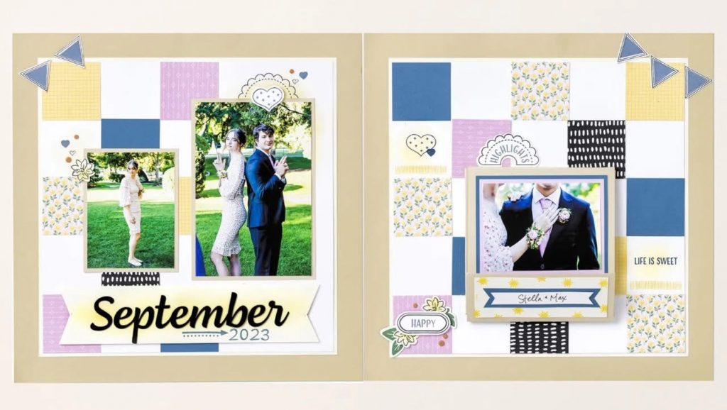 September Stampin' Up! Album Retreat Layout