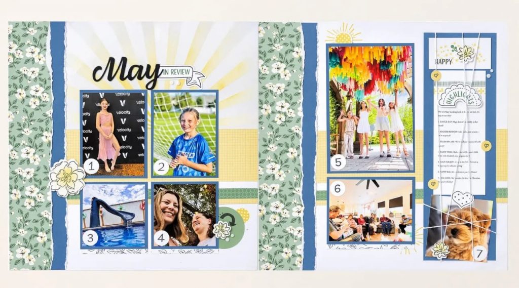 May Stampin' Up! Album Retreat Layout