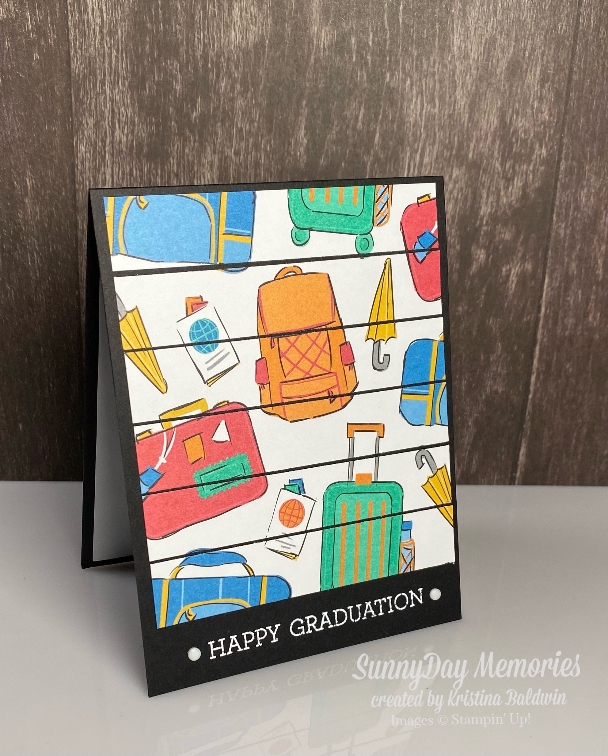 Stampin' Up! On the Go Graduation Card